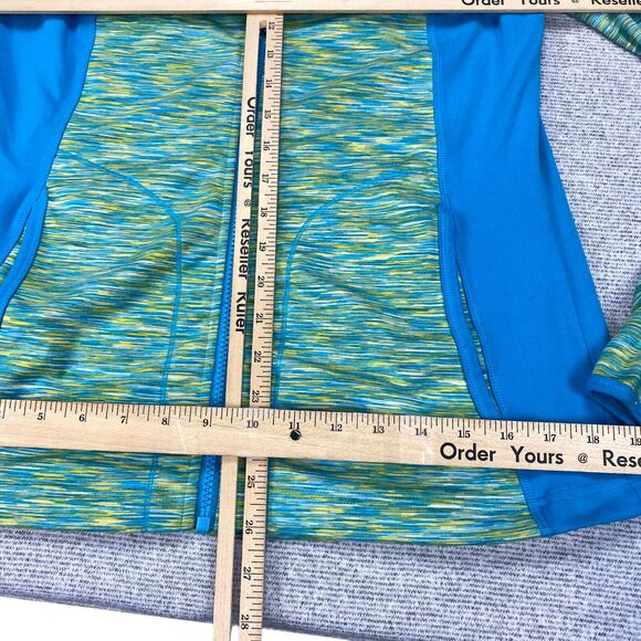 Koppen Jacket Womens M Neon Green Colorblock Performance Stretch Athleisure - Picture 11 of 16